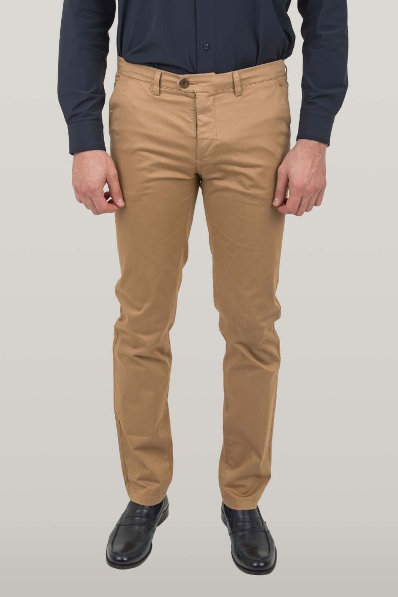 Immagine di PANTALONE CHINO TESSUTO COTONE SATEN