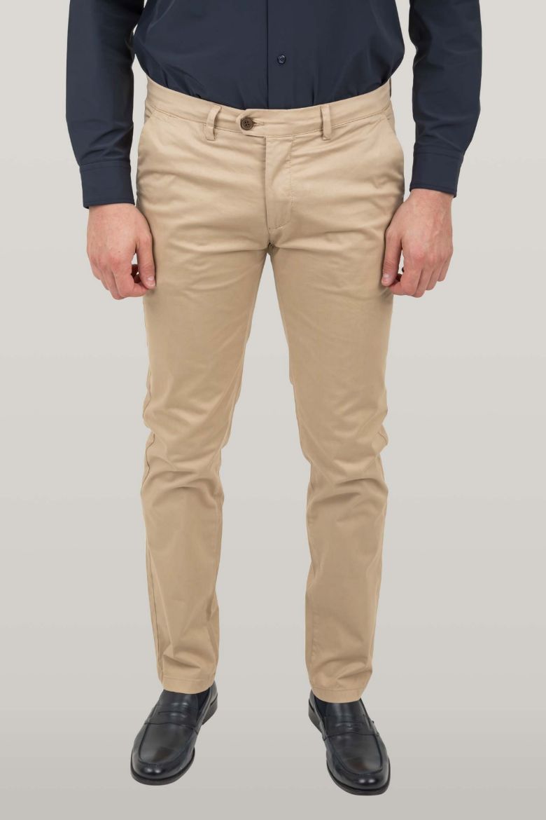 Immagine di PANTALONE CHINO TESSUTO COTONE SATEN