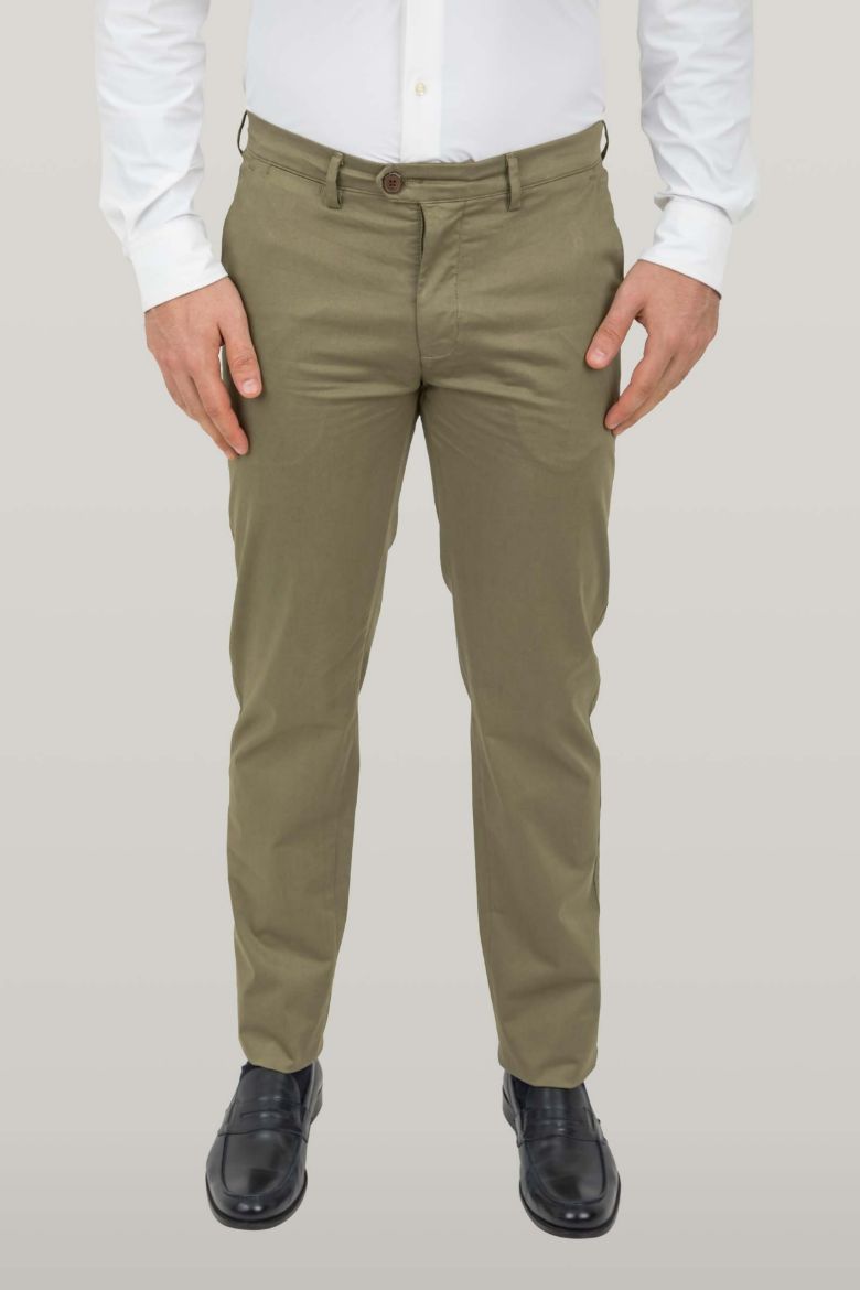 Immagine di PANTALONE CHINO TESSUTO COTONE SATEN