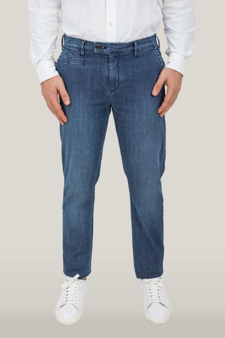 Immagine di PANTALONE CHINO TESSUTO JEANS