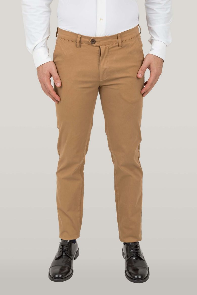 Immagine di PANTALONE CHINO TESSUTO COTONE CANNETTE