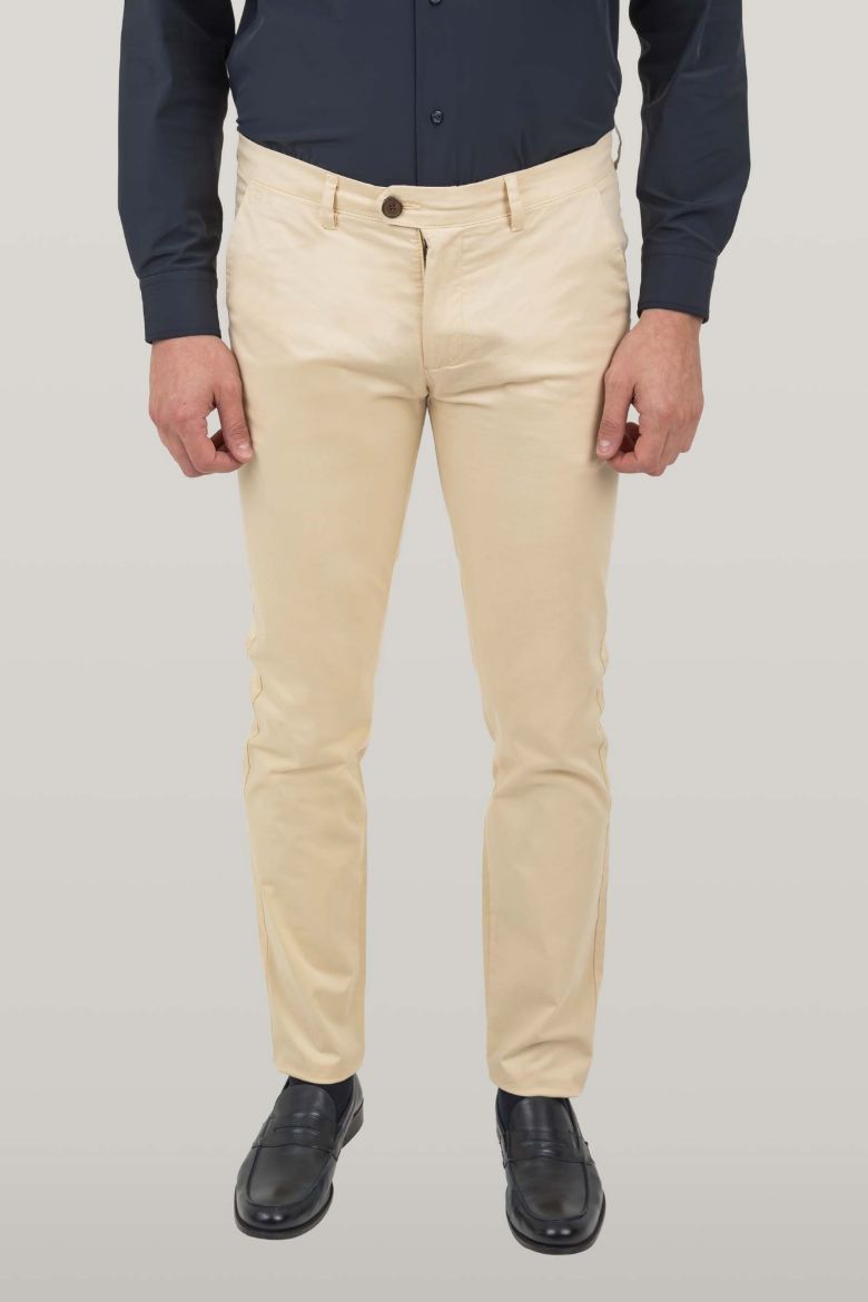 Immagine di PANTALONE CHINO TESSUTO COTONE SATEN