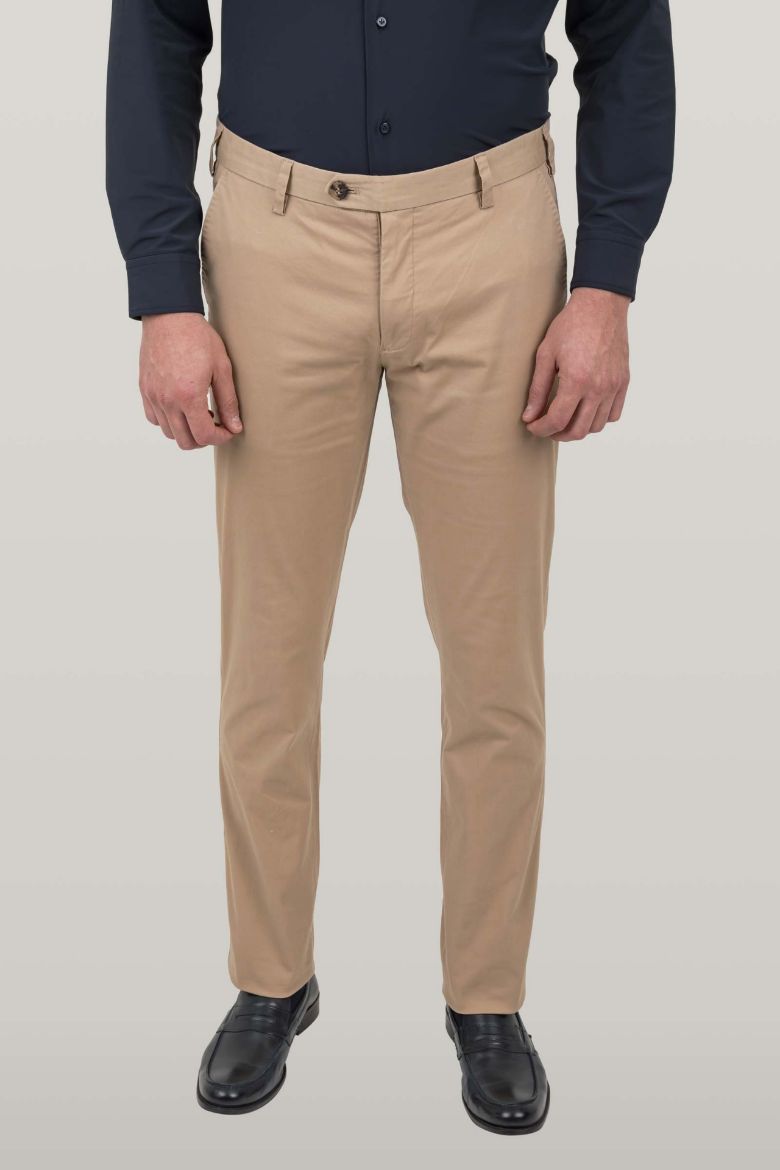 Immagine di PANTALONE MODELLO CHINO IN COTONE TWILL UNITO