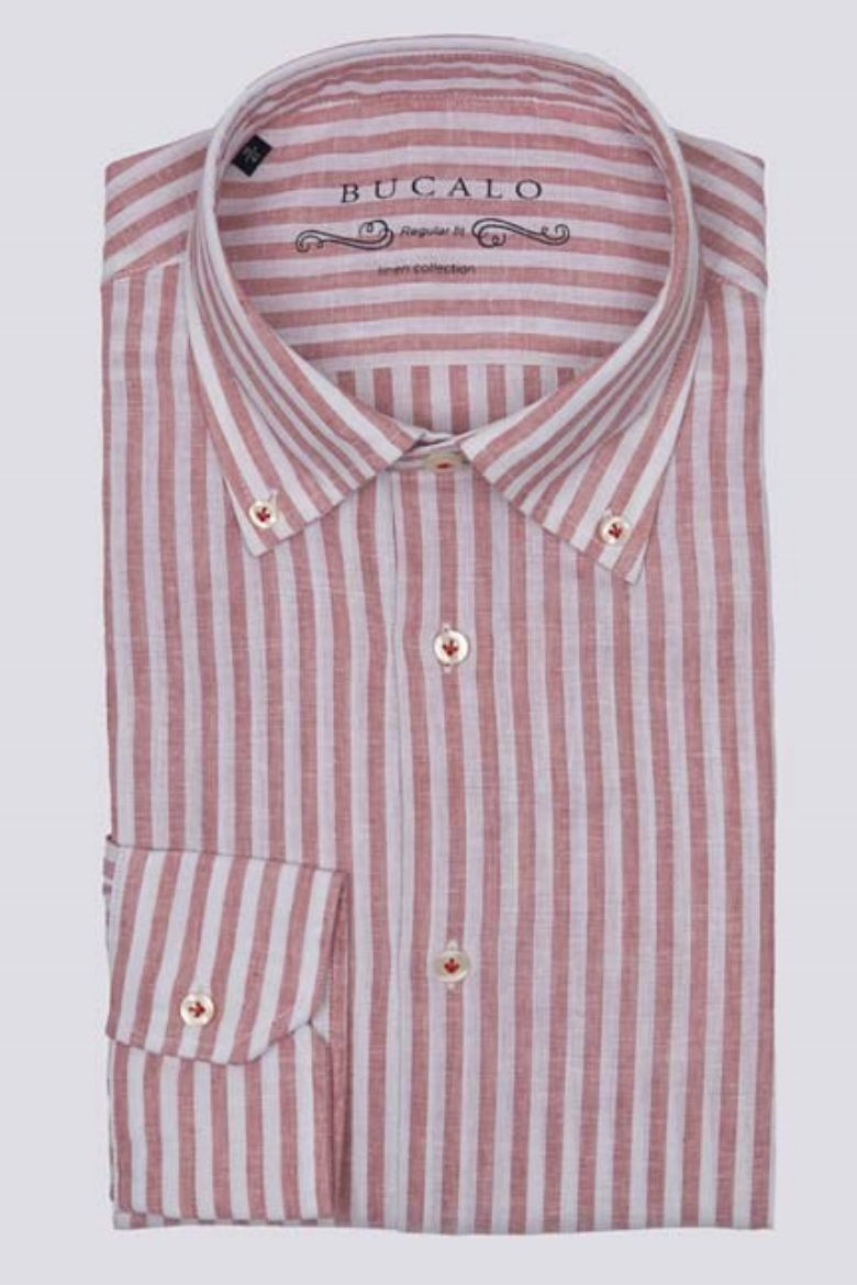 Immagine di CAMICIA COTONE E LINO IN BUTTON DOWN