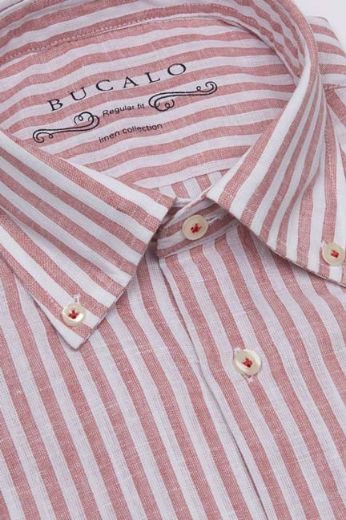 Immagine di CAMICIA COTONE E LINO IN BUTTON DOWN