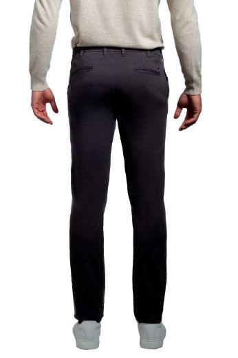 Immagine di PANTALONE INFORMALE  MODELLO CHINO IN COTONE  TWILL, TINTA UNITA, VESTIBILITA' SLIM