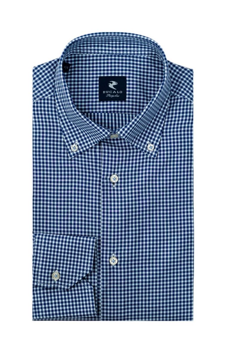 Immagine di CAMICIA TWILL QUADRI COLLO  BUTTON DOWN