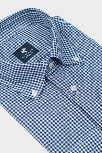 Immagine di CAMICIA TWILL QUADRI COLLO  BUTTON DOWN