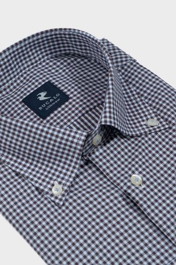 Immagine di CAMICIA TWILL QUADRI COLLO  BUTTON DOWN