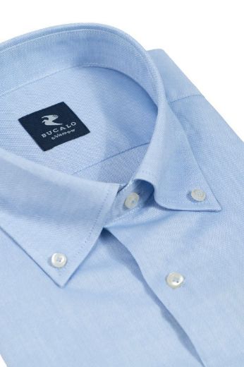 Immagine di CAMICIA OXFORD TINTA UNITA COLLO  BUTTON DOWN