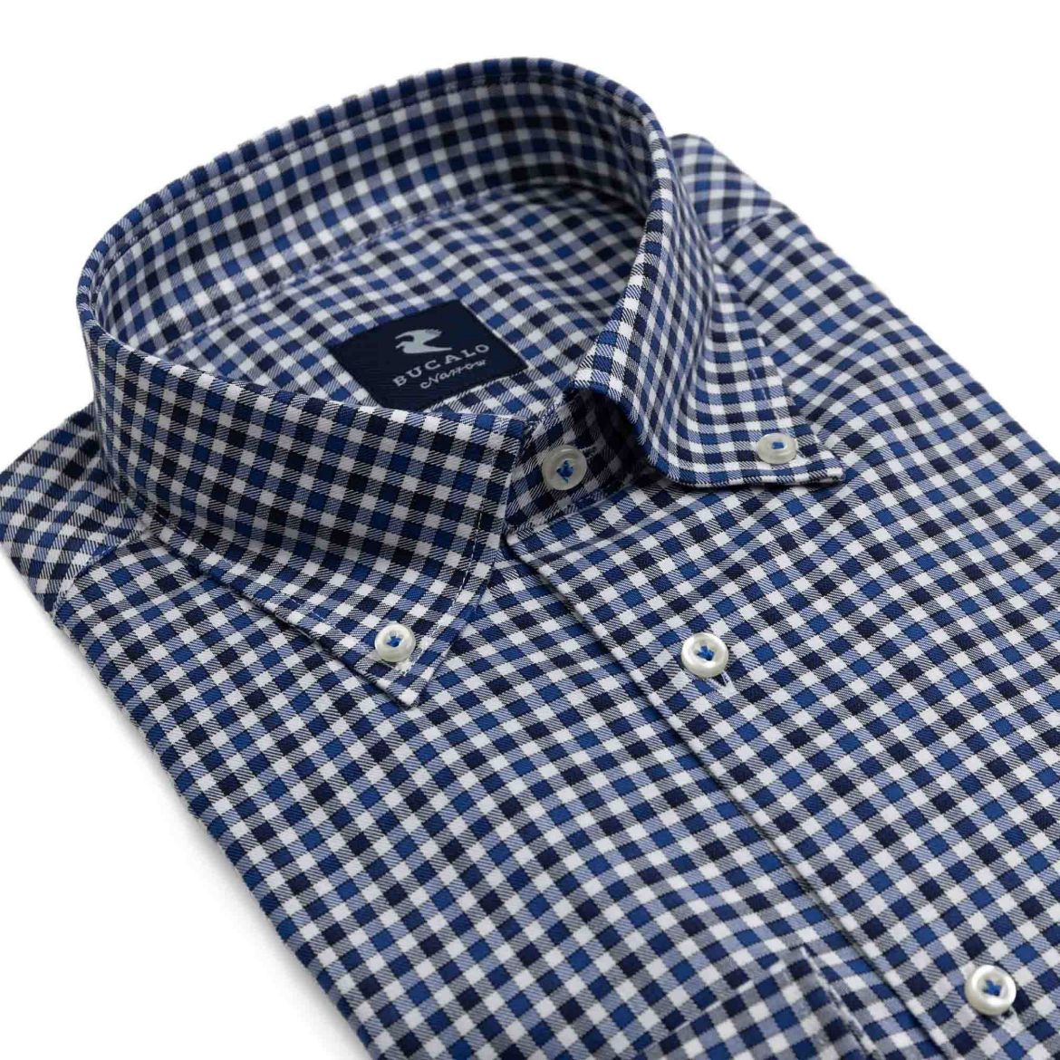 Immagine di CAMICIA TWILL QUADRI COLLO  BUTTON DOWN