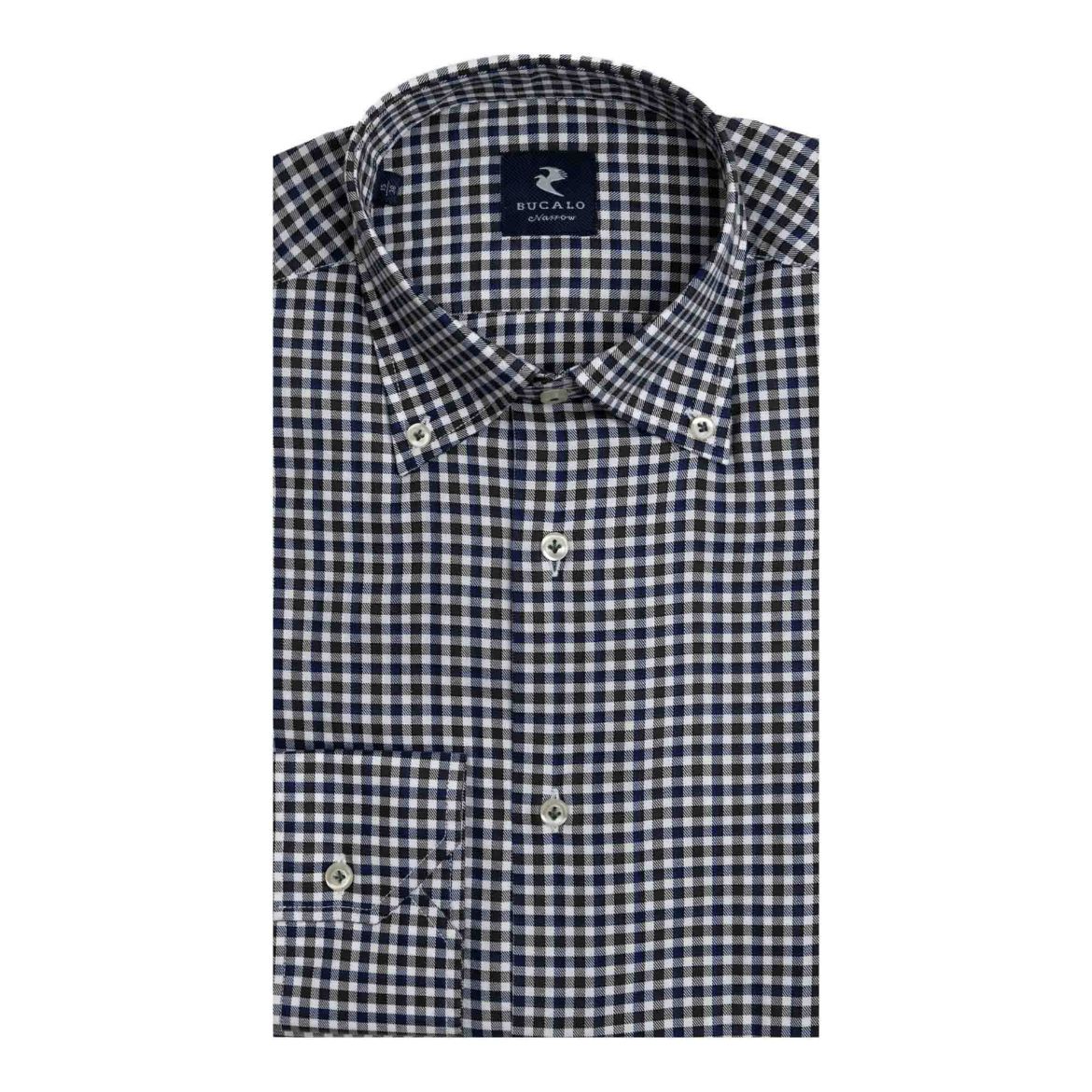 Immagine di CAMICIA TWILL QUADRI COLLO  BUTTON DOWN