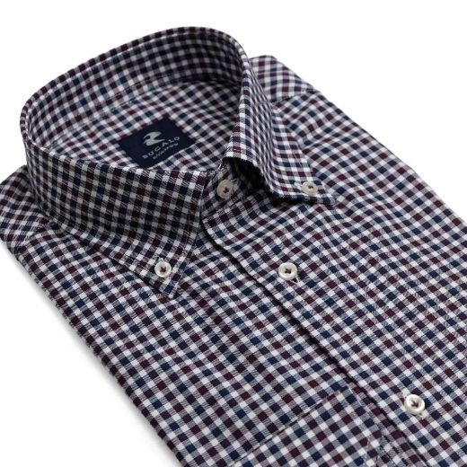 Immagine di CAMICIA TWILL QUADRI COLLO  BUTTON DOWN