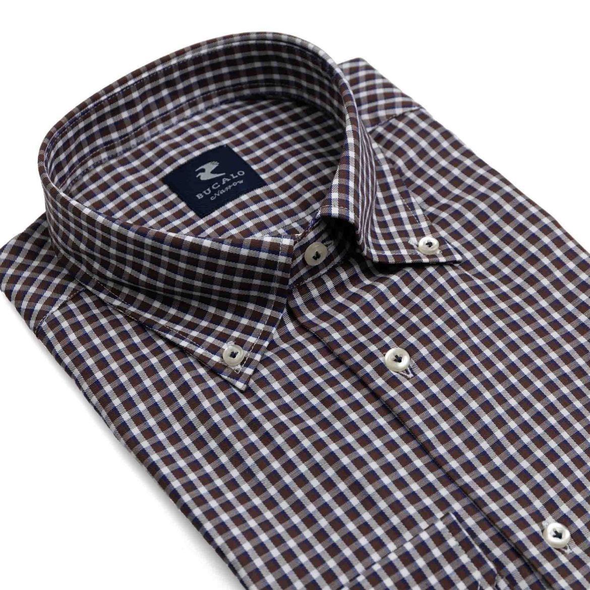 Immagine di CAMICIA TWILL QUADRI COLLO  BUTTON DOWN