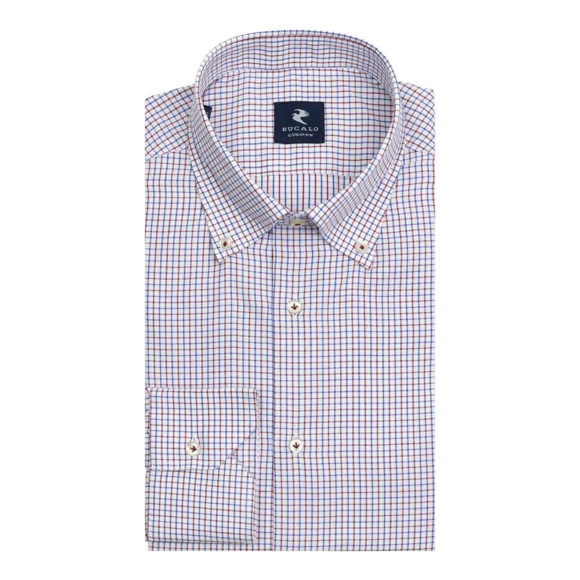 Immagine di CAMICIA TWILL QUADRI COLLO  BUTTON DOWN