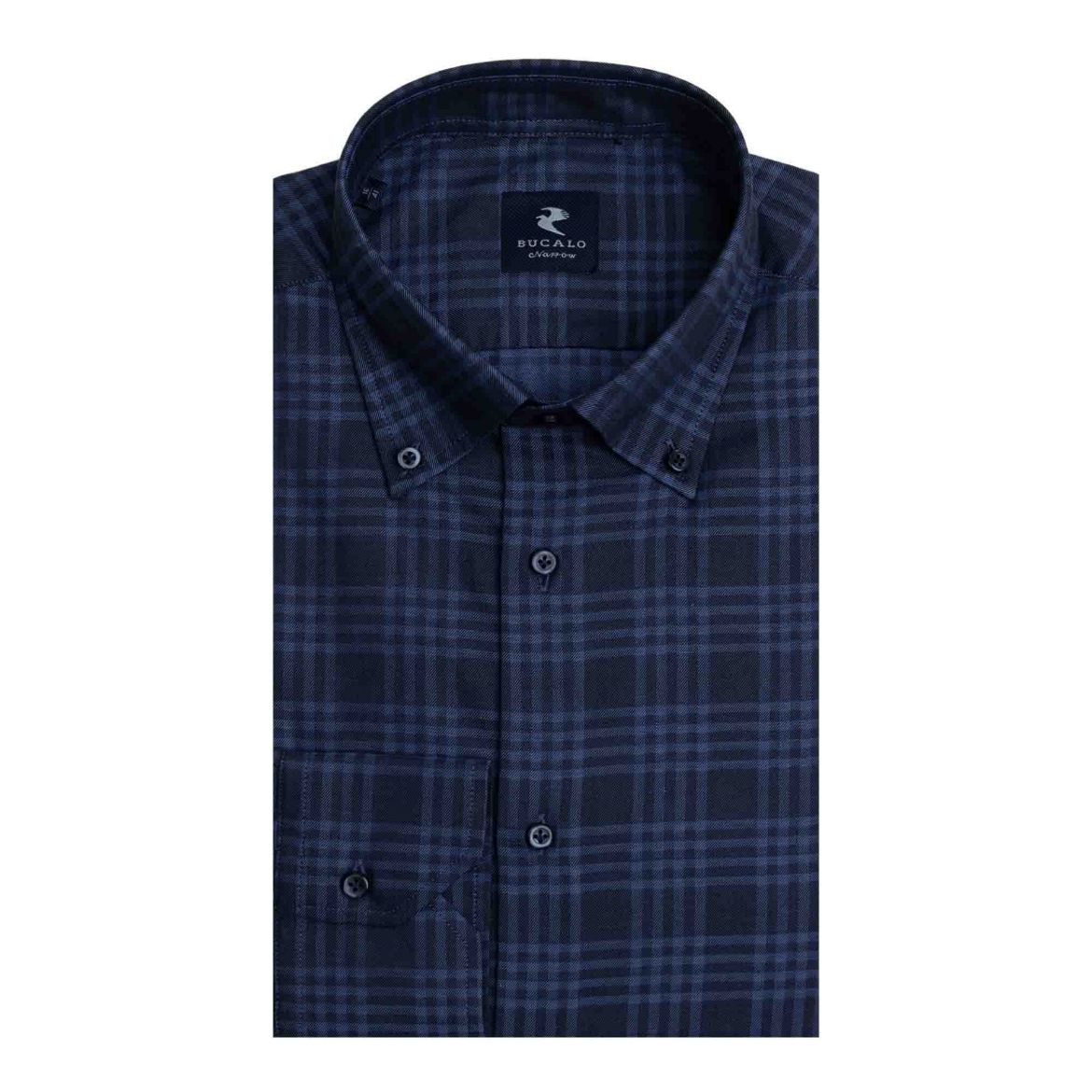 Immagine di CAMICIA TWILL QUADRI COLLO  BUTTON DOWN