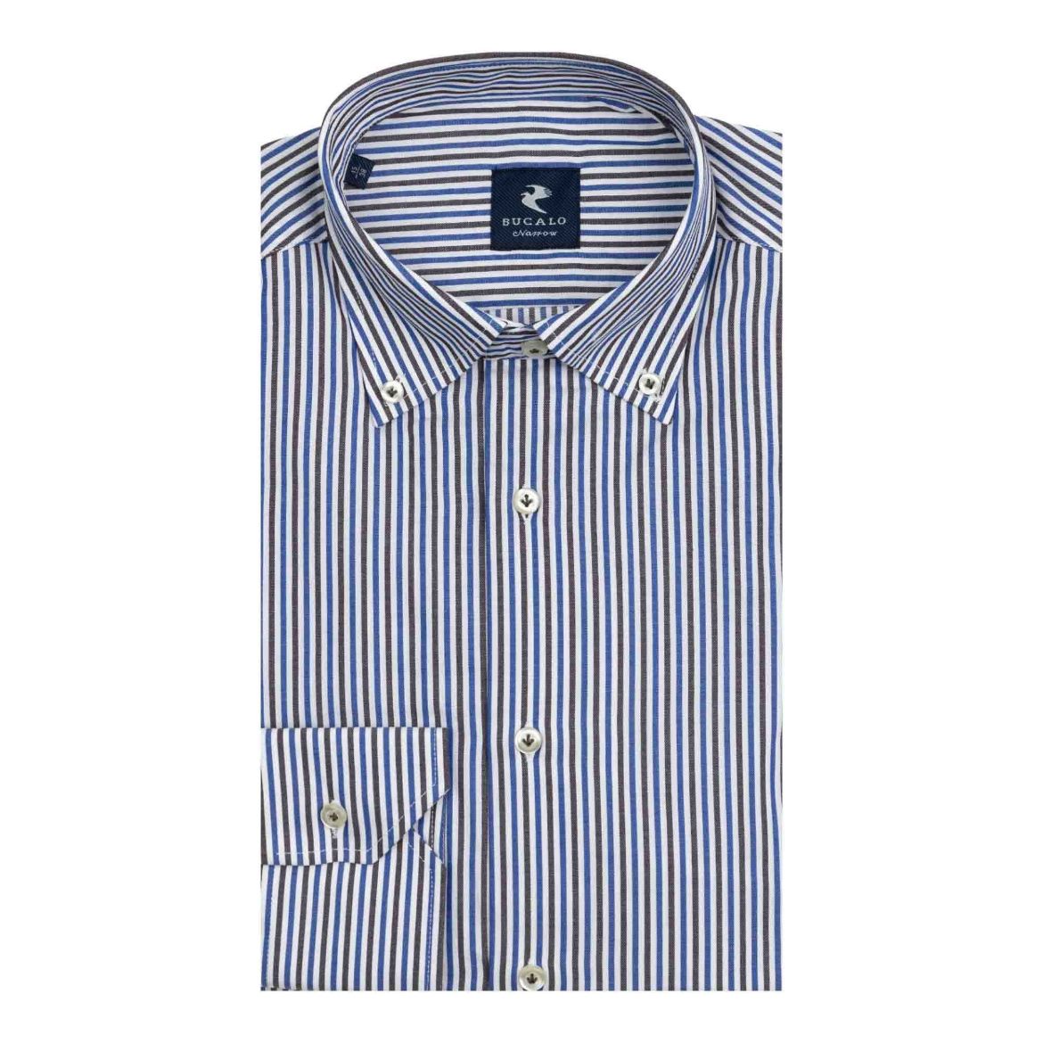 Immagine di CAMICIA TWILL RIGATA COLLO  BUTTON DOWN