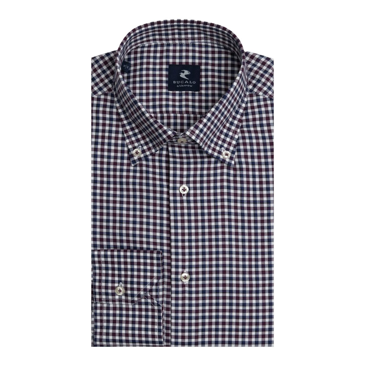 Immagine di CAMICIA TWILL QUADRI COLLO  BUTTON DOWN