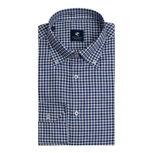 Immagine di CAMICIA TWILL QUADRI COLLO  BUTTON DOWN