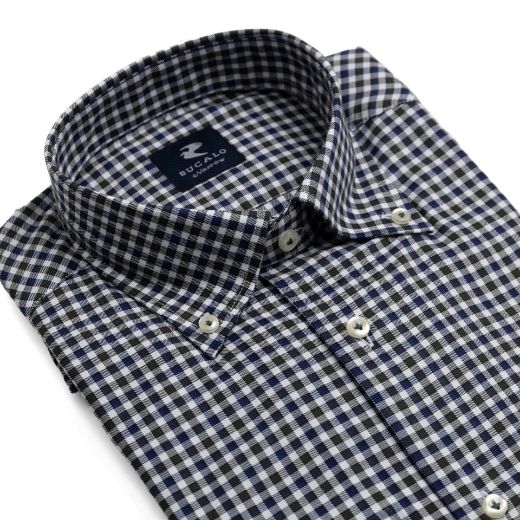 Immagine di CAMICIA TWILL QUADRI COLLO  BUTTON DOWN