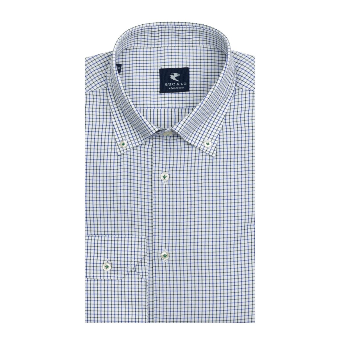 Immagine di CAMICIA TWILL QUADRI COLLO  BUTTON DOWN