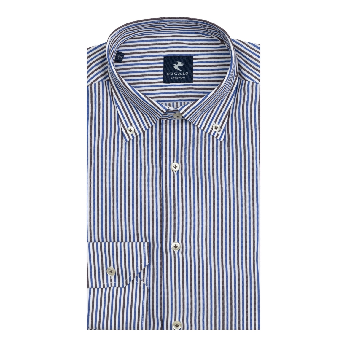 Immagine di CAMICIA TWILL RIGATA COLLO  BUTTON DOWN